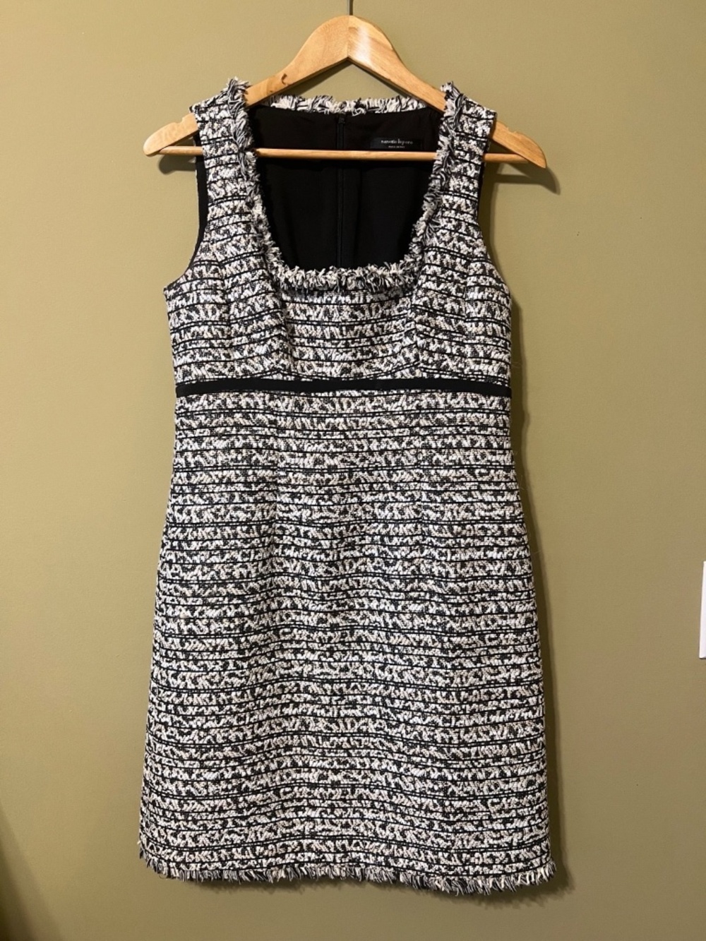 Nanette Lepore Dress Size 6 Black, White and Beige